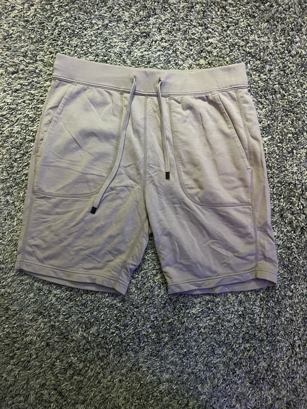 Saxx Men's Drawstring Athletic Shorts in Light Taupe